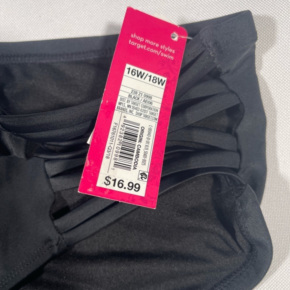 NWT Xhilaration Cut Out Hipster Plus Size Swim Bottoms - Picture 6 of 9
